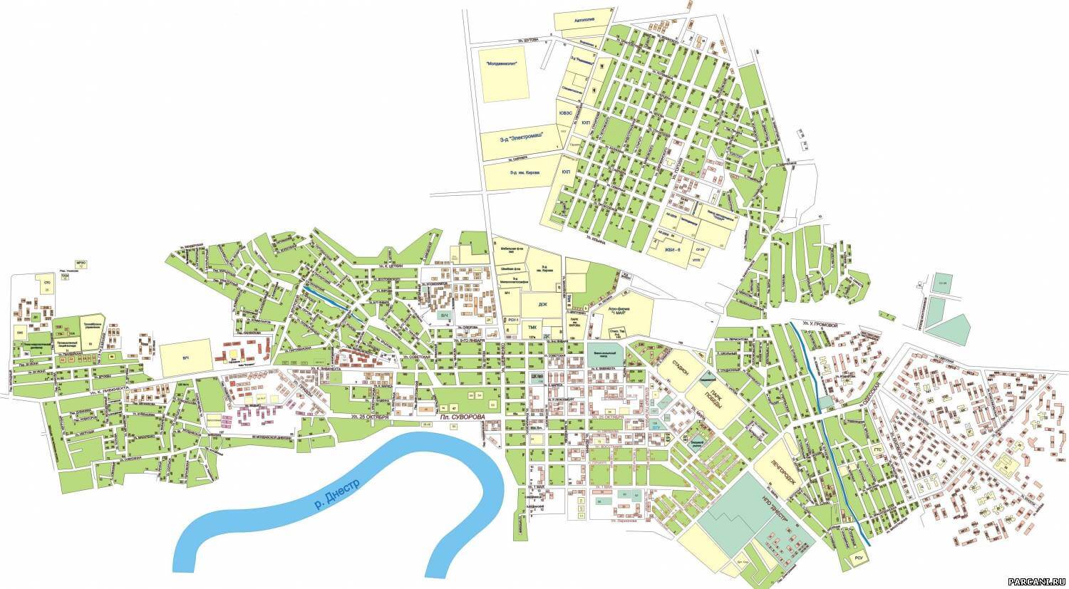 Карта гугл города Тирасполь